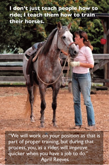 April Reeves teaches you how to train your horse